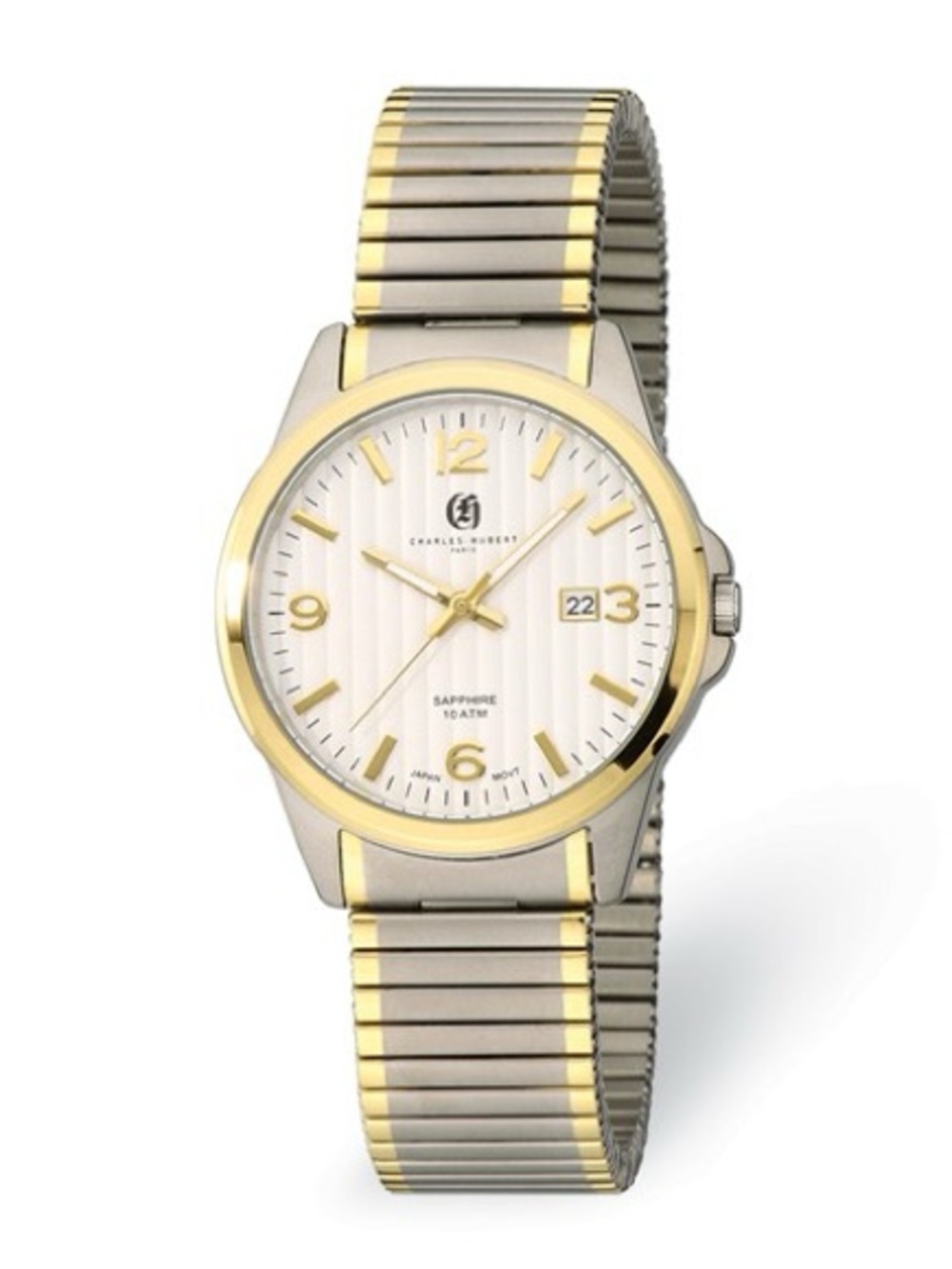 Charles-Hubert Paris Men’s Titanium Expansion Watch